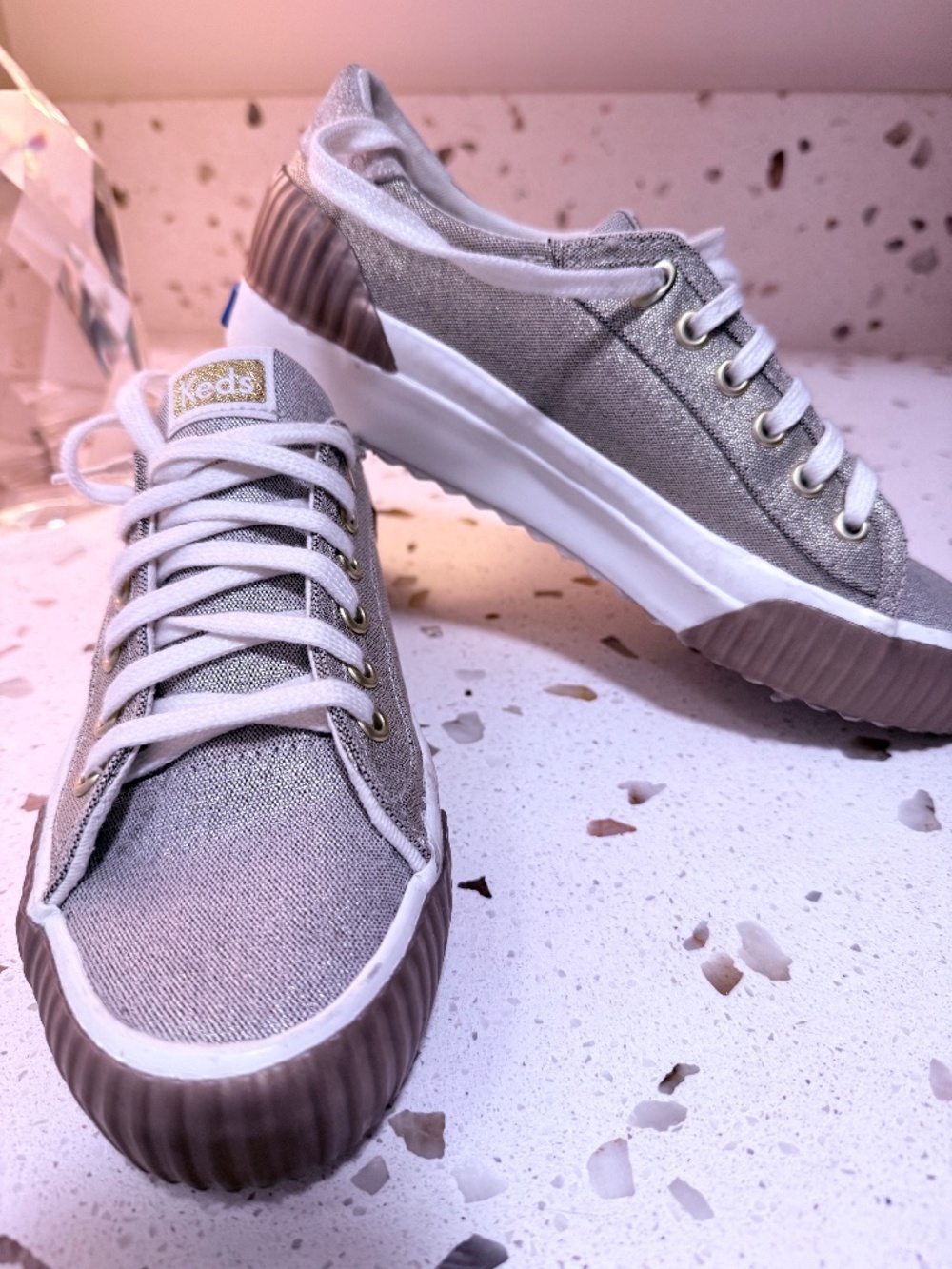 Keds metallic sneakers